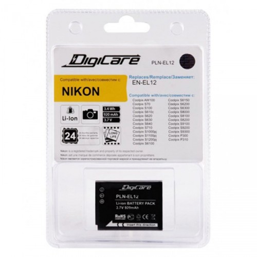 DigiCare Аккумулятор Nikon EN-EL12