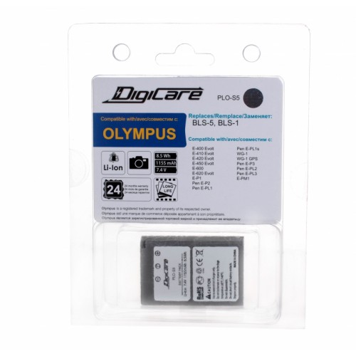 DigiCare Аккумулятор Olympus BLS-1/BLS-5