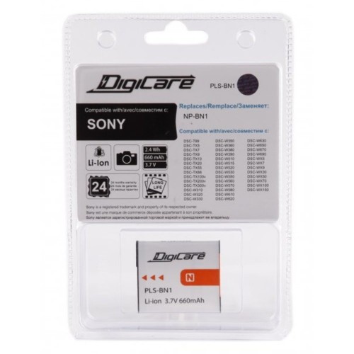 DigiCare Аккумулятор Sony NP-BN1