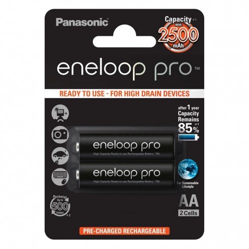 Panasonic Eneloop Pro Аккумулятор AA 2450 mAh блистер 2шт