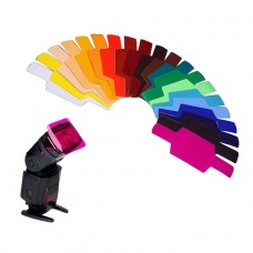 Набор цветных фильтров 20шт для накамерной вспышки