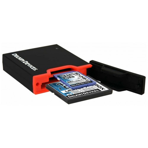 Картридер Delkin Devices USB 3.0 Dual Slot SD UHS-II/CF UDMA7 Reader