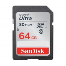 SanDisk Карта памяти SD Ultra 80MB/s 64GB