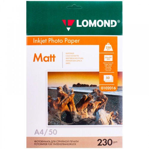 Lomond матовая A4 230г/м2 50л