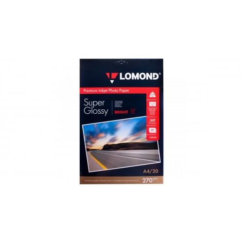 Lomond супер-глянцевая A4 270г/м2 20л